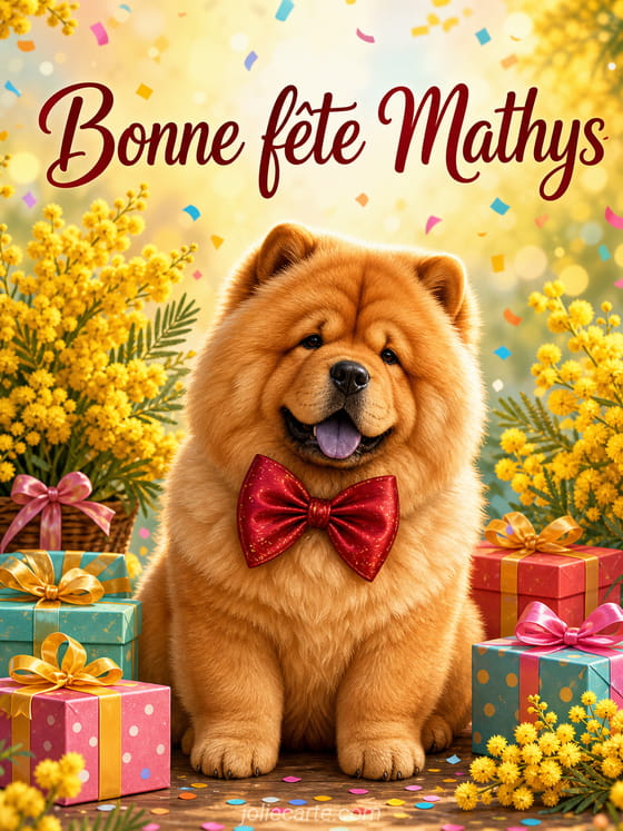 Carte bonne fĂȘte Mathys