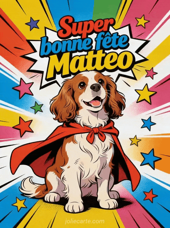 Bonne fête Matteo - Matteo gif bonne fete gratuit