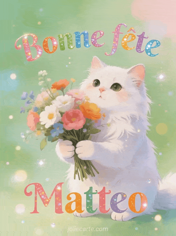 Bonne fête Matteo - Matteo gif bonne fete