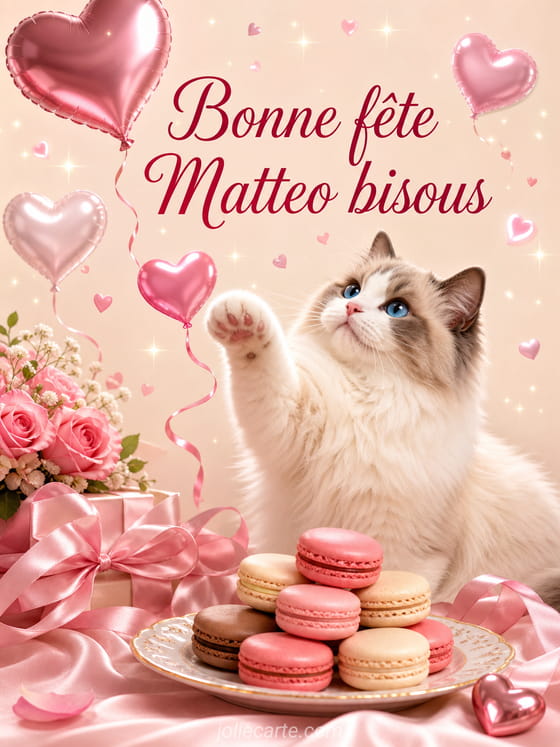 Carte bonne fĂȘte Matteo