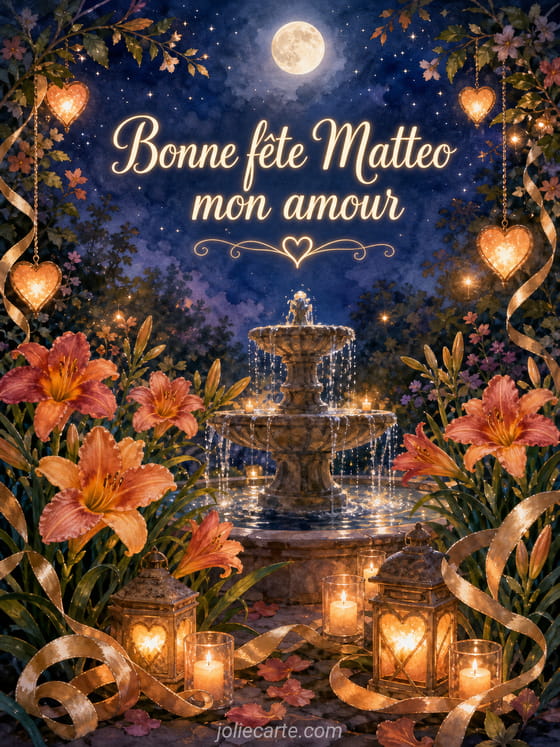 Carte bonne fĂȘte Matteo