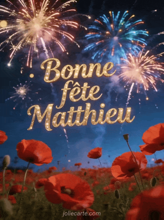 Bonne fête Matthieu - Matthieu bonne fete image