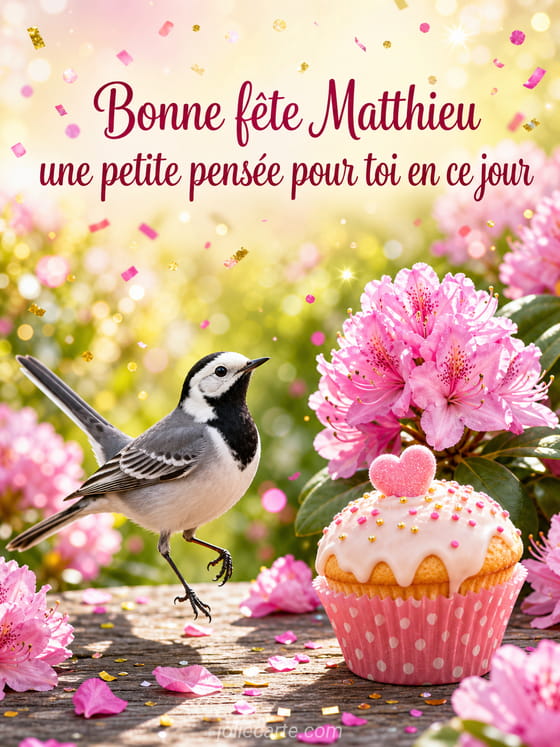 Carte bonne fête Matthieu