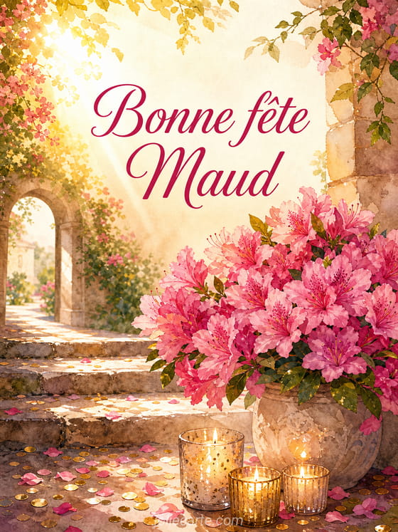Carte bonne fête Maud