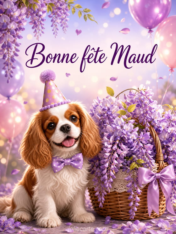 Carte bonne fête Maud