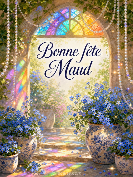 Carte bonne fête Maud