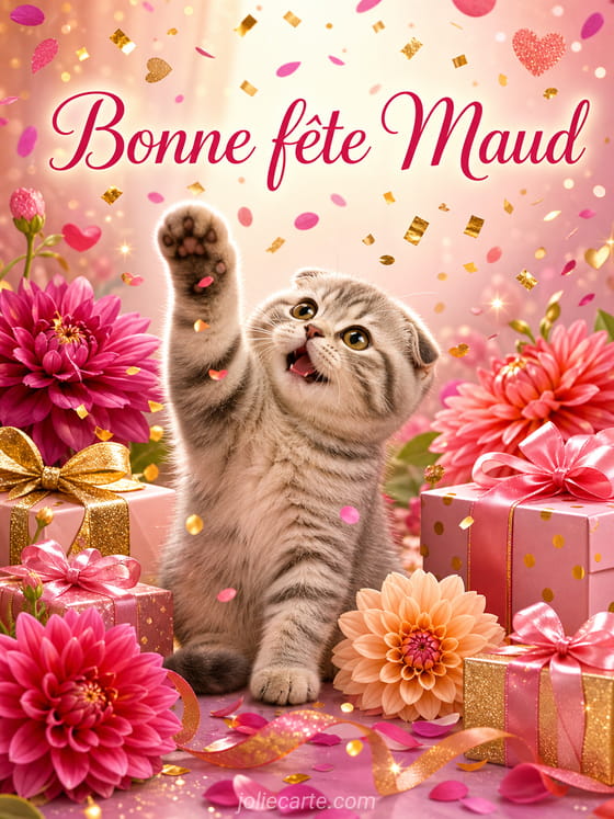 Carte bonne fête Maud
