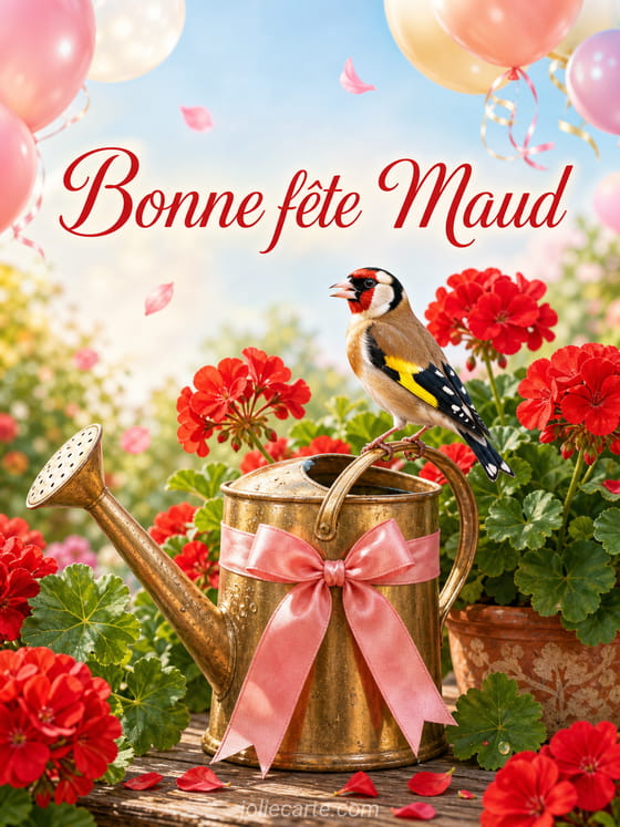 Carte bonne fête Maud