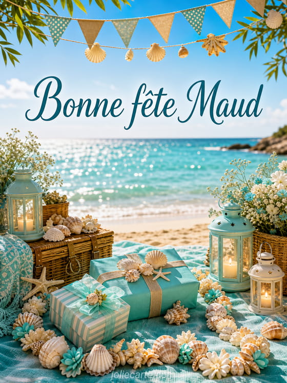 Carte bonne fête Maud