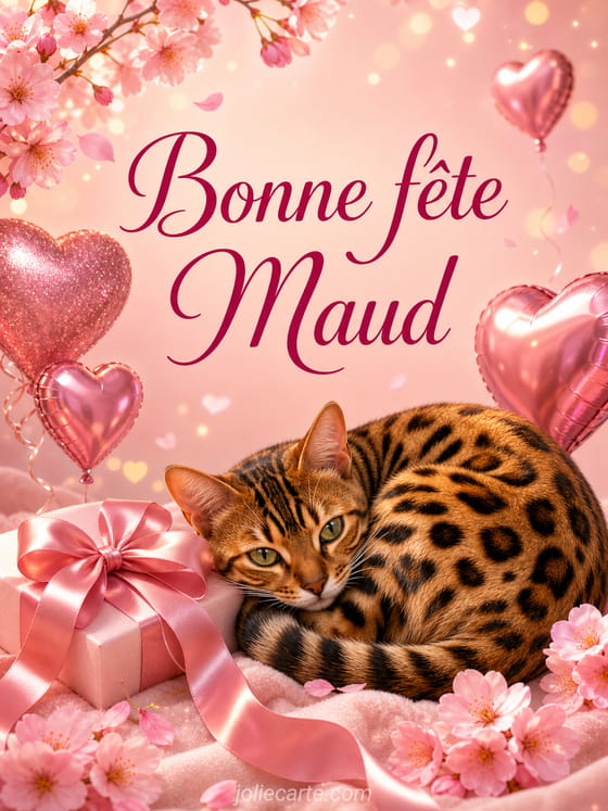 Carte bonne fête Maud