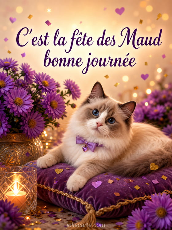 Carte bonne fête Maud