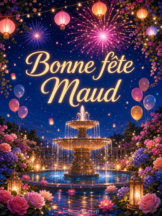 Carte bonne fête Maud
