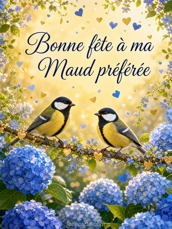 Carte bonne fête Maud