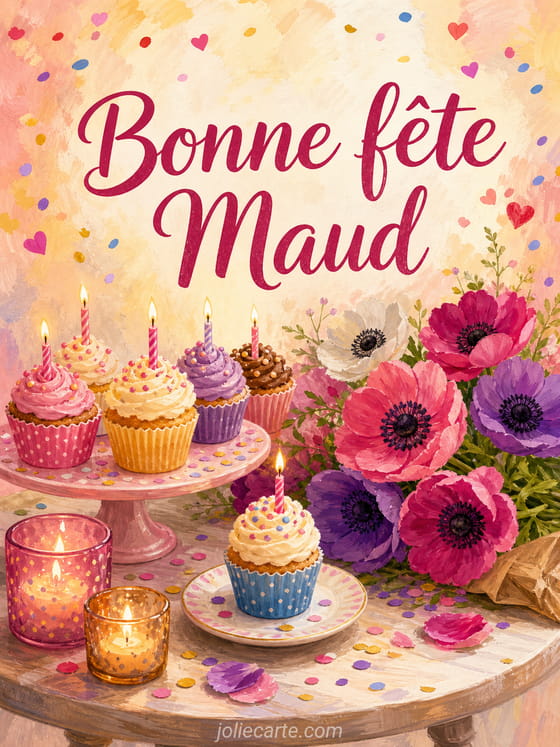 Carte bonne fête Maud