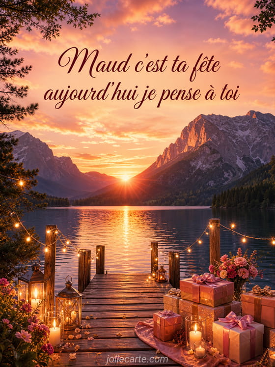 Carte bonne fête Maud