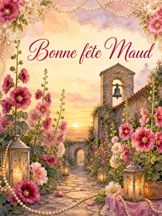 Carte bonne fête Maud