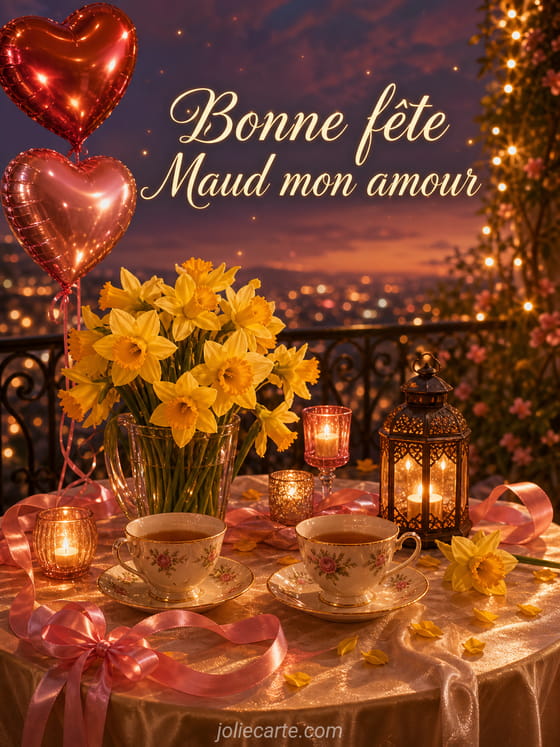 Carte bonne fête Maud