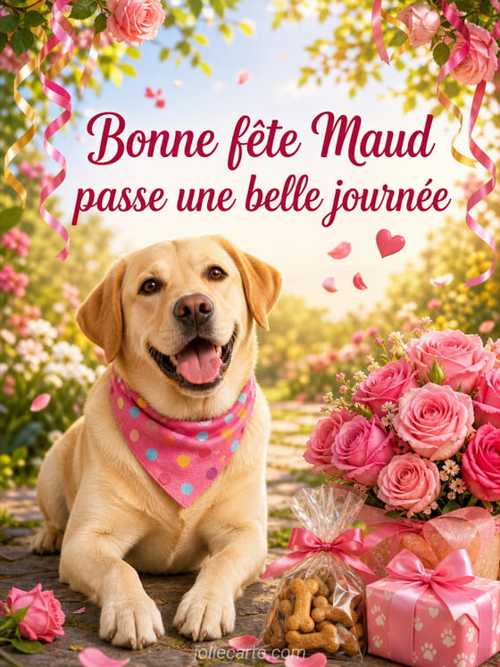 Carte bonne fête Maud