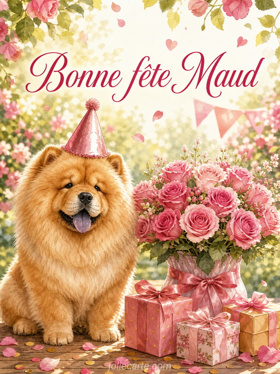 Carte bonne fête Maud