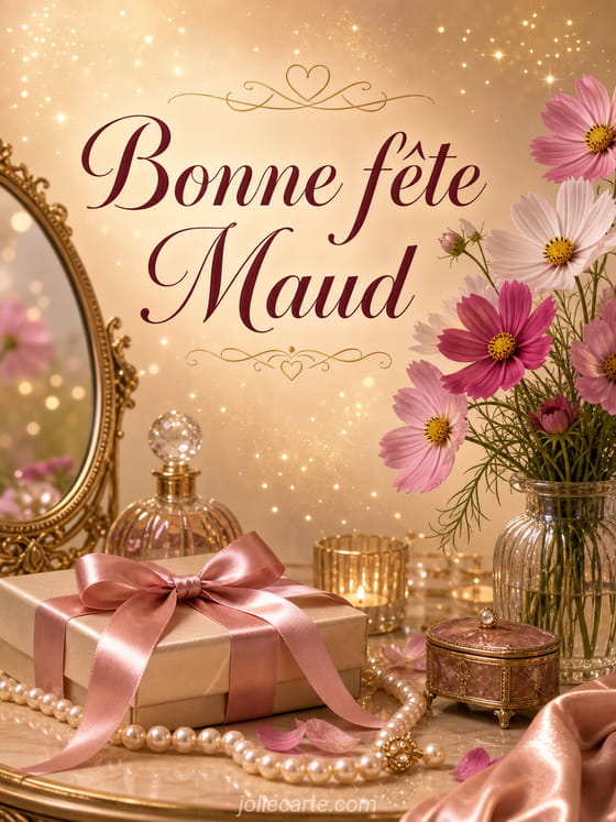 Carte bonne fête Maud