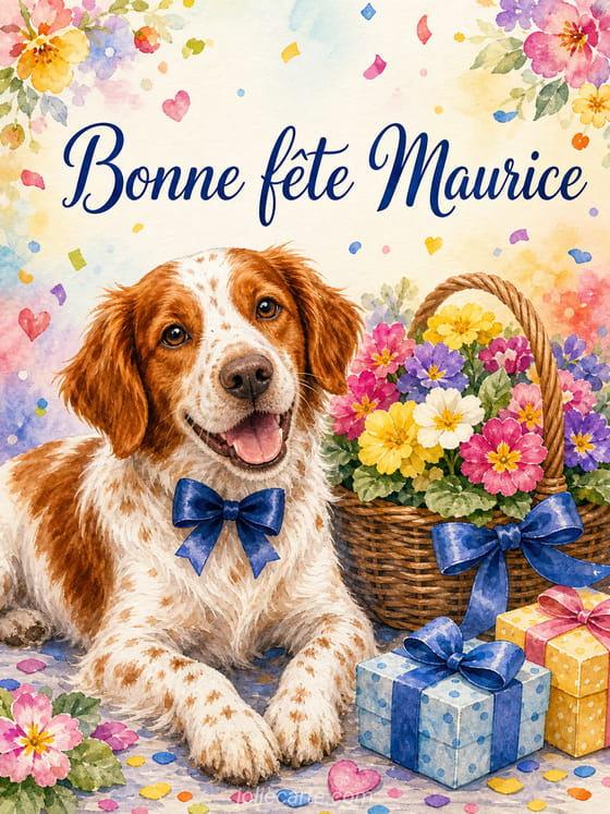 Carte bonne fête Maurice