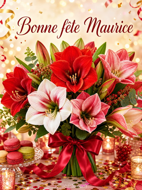 Carte bonne fête Maurice