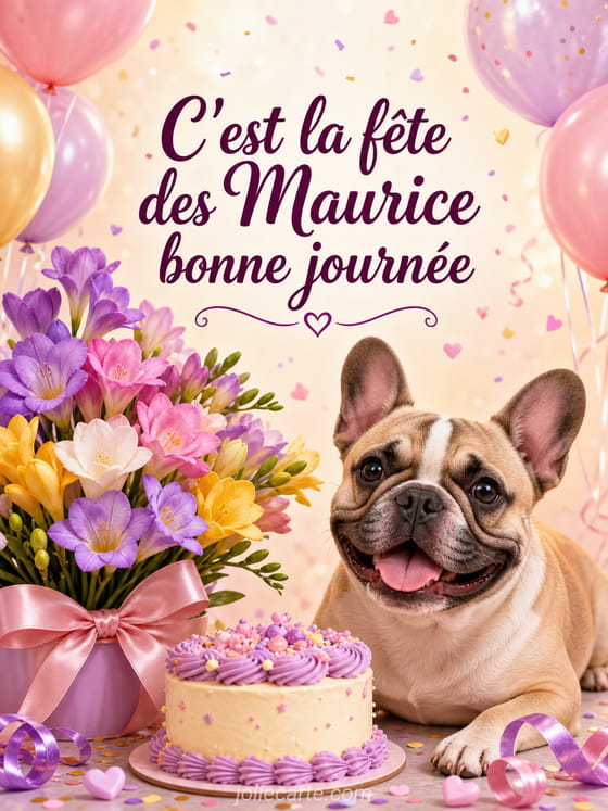Carte bonne fête Maurice