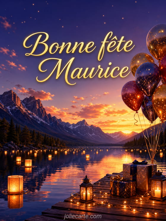 Carte bonne fête Maurice