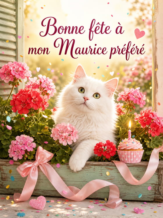 Carte bonne fête Maurice