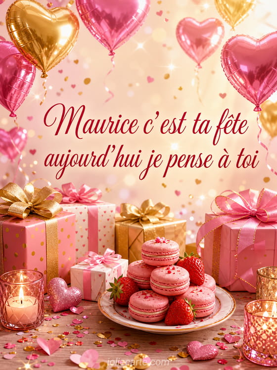 Carte bonne fête Maurice