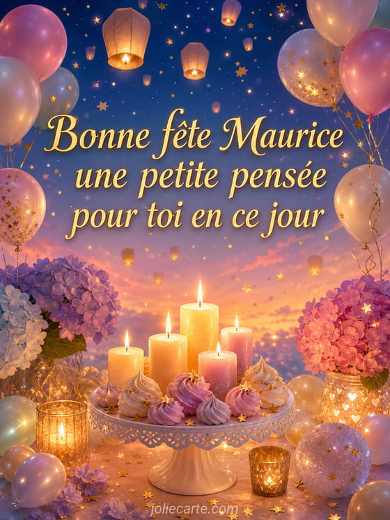 Carte bonne fête Maurice