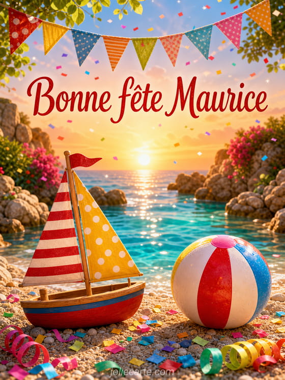 Carte bonne fête Maurice