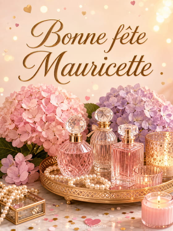 Carte bonne fête Mauricette