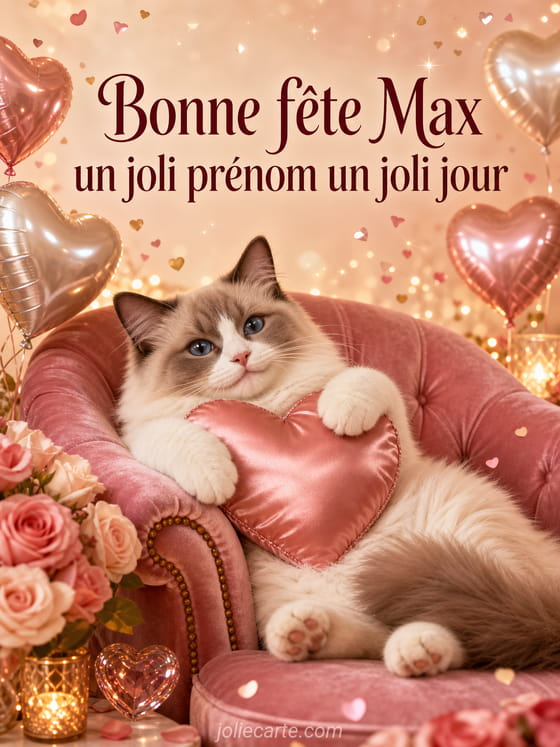 Carte bonne fĂȘte Max