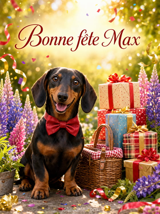 Carte bonne fĂȘte Max