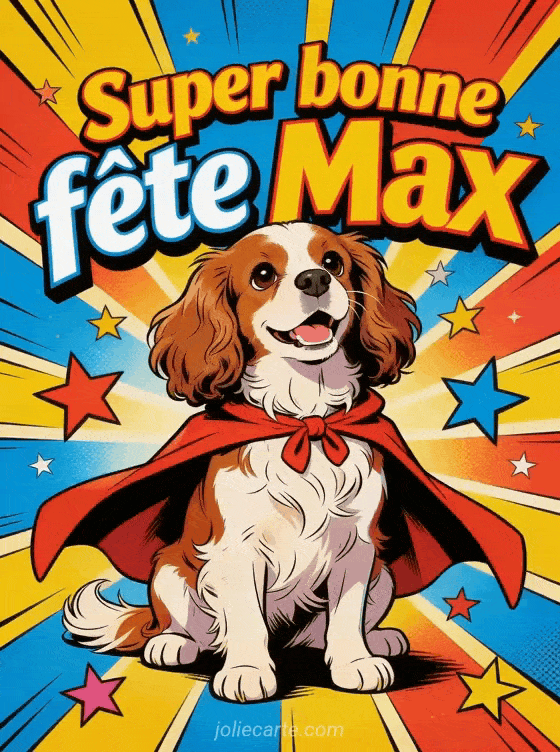 Bonne fête Max - Max gif bonne fete gratuit