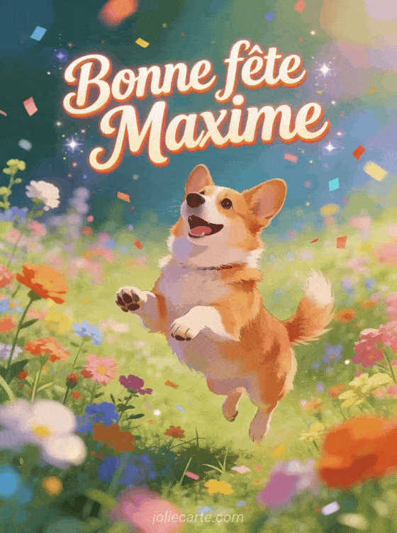 Bonne fête Maxime - Maxime gif bonne fete gratuit