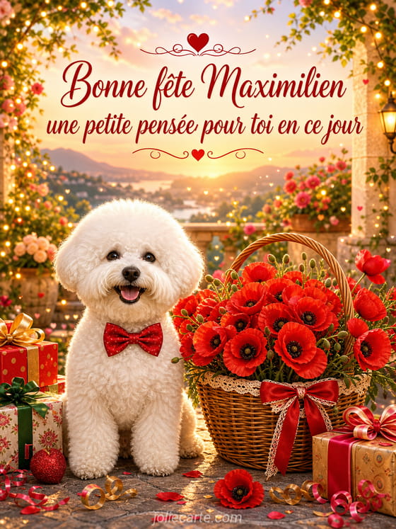 Carte bonne fĂȘte Maximilien