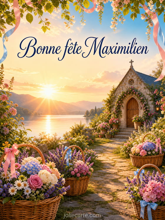 Carte bonne fête Maximilien