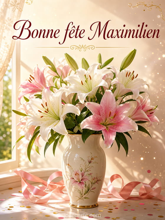 Carte bonne fête Maximilien