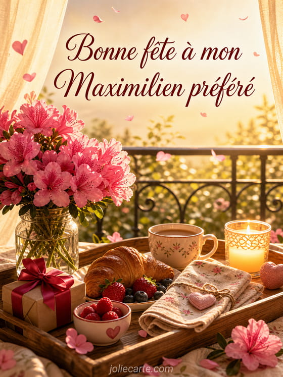 Carte bonne fête Maximilien