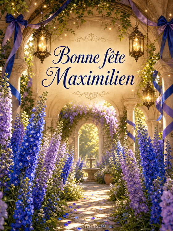 Carte bonne fête Maximilien