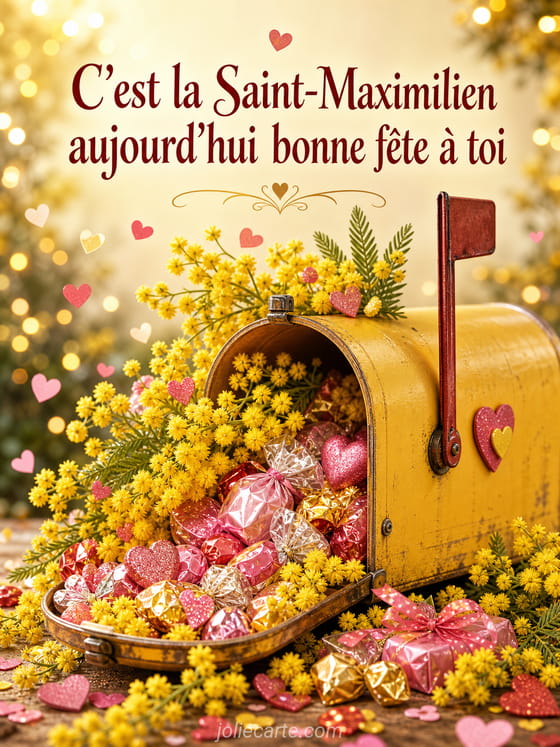 Carte bonne fête Maximilien