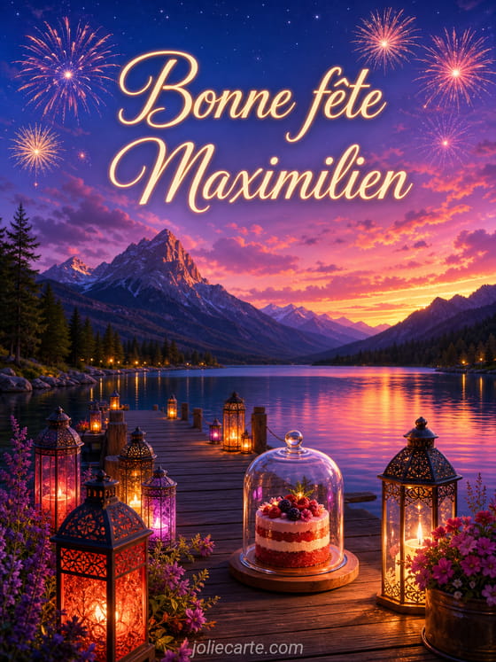 Carte bonne fête Maximilien