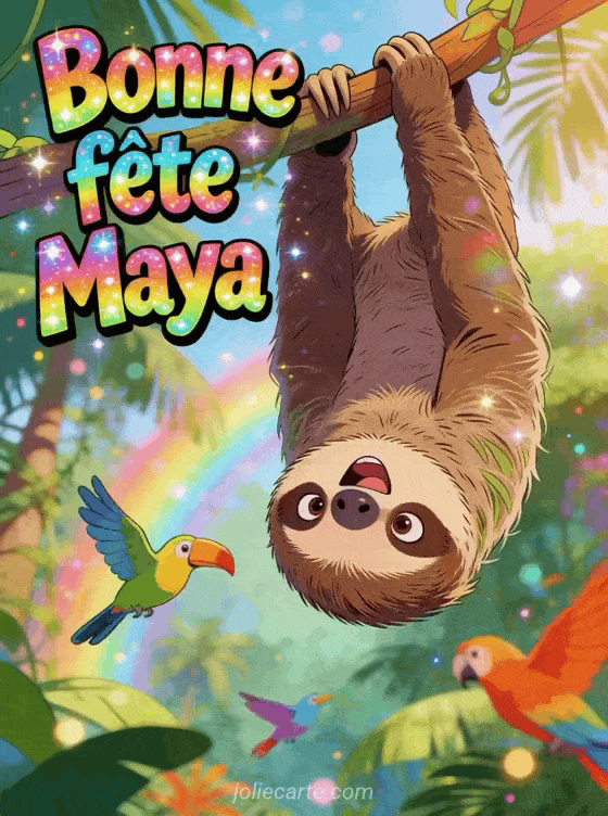 Bonne fête Maya - Maya gif bonne fete humour gratuit