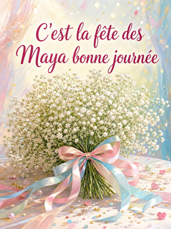 Carte bonne fête Maya