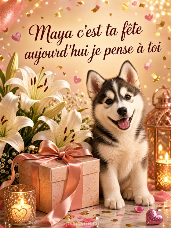 Carte bonne fête Maya