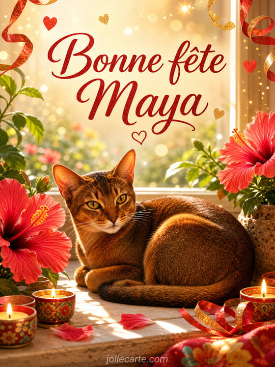 Carte bonne fête Maya