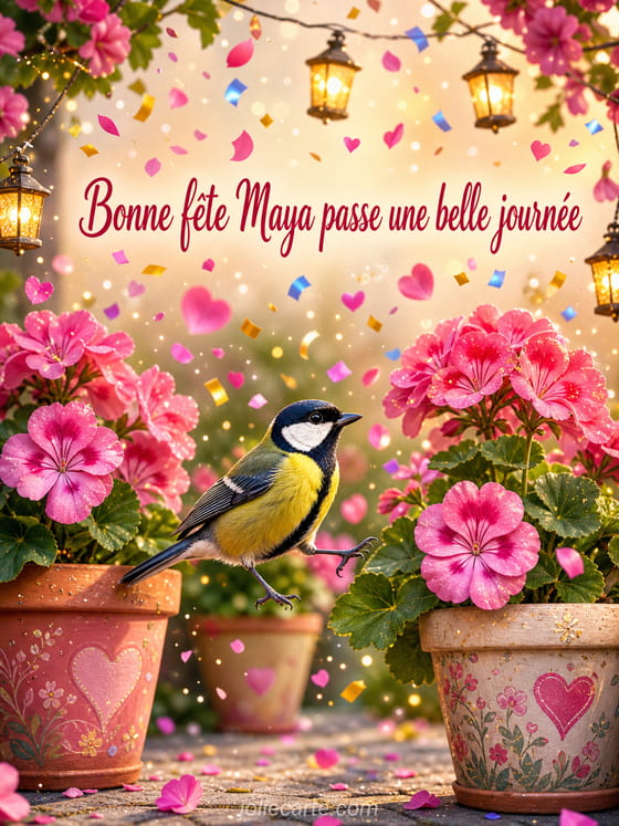 Carte bonne fête Maya