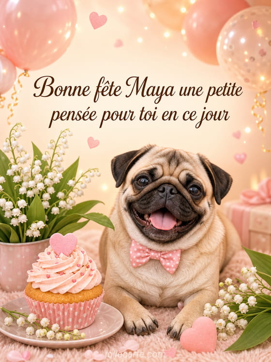 Carte bonne fête Maya